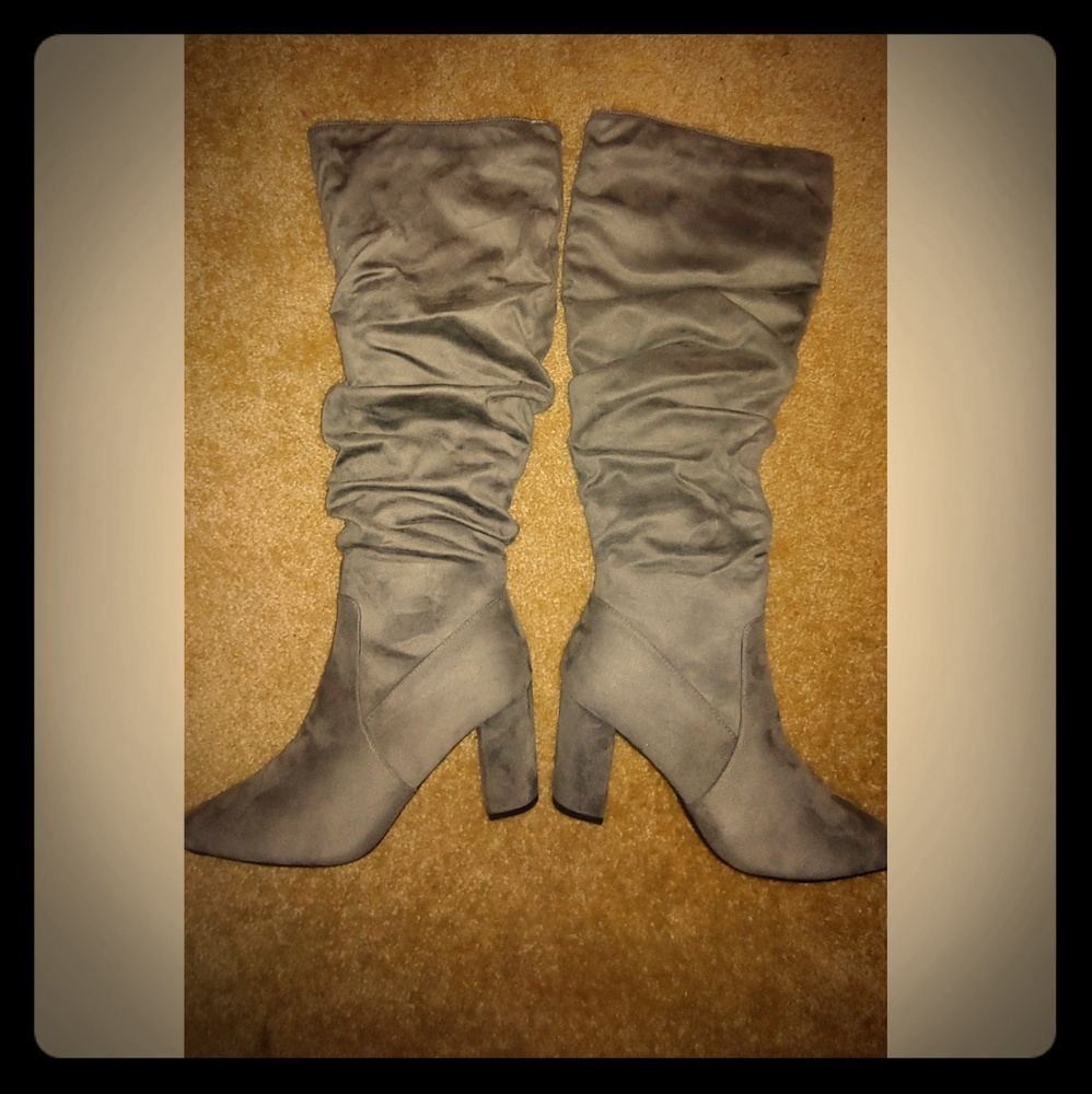 Classy slouch knee boots!